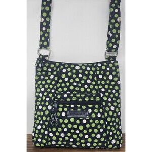 Vera Bradley Hipster Crossbody Lucky Dots Handbag Multicolor- Flaw